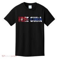 Free Cuba Sos Cuba Patriotic Cuban First Kids T-Shirt thumb 0