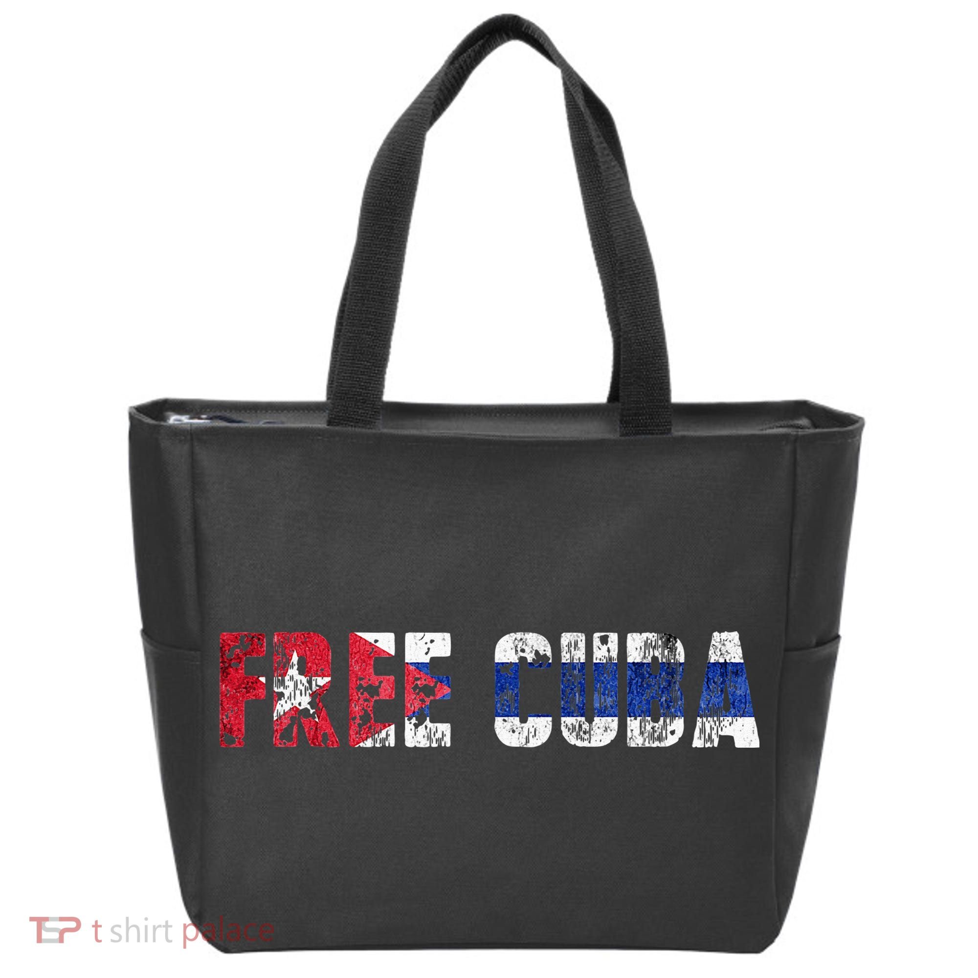 Free Cuba Sos Cuba Patriotic Cuban First Tote Bag