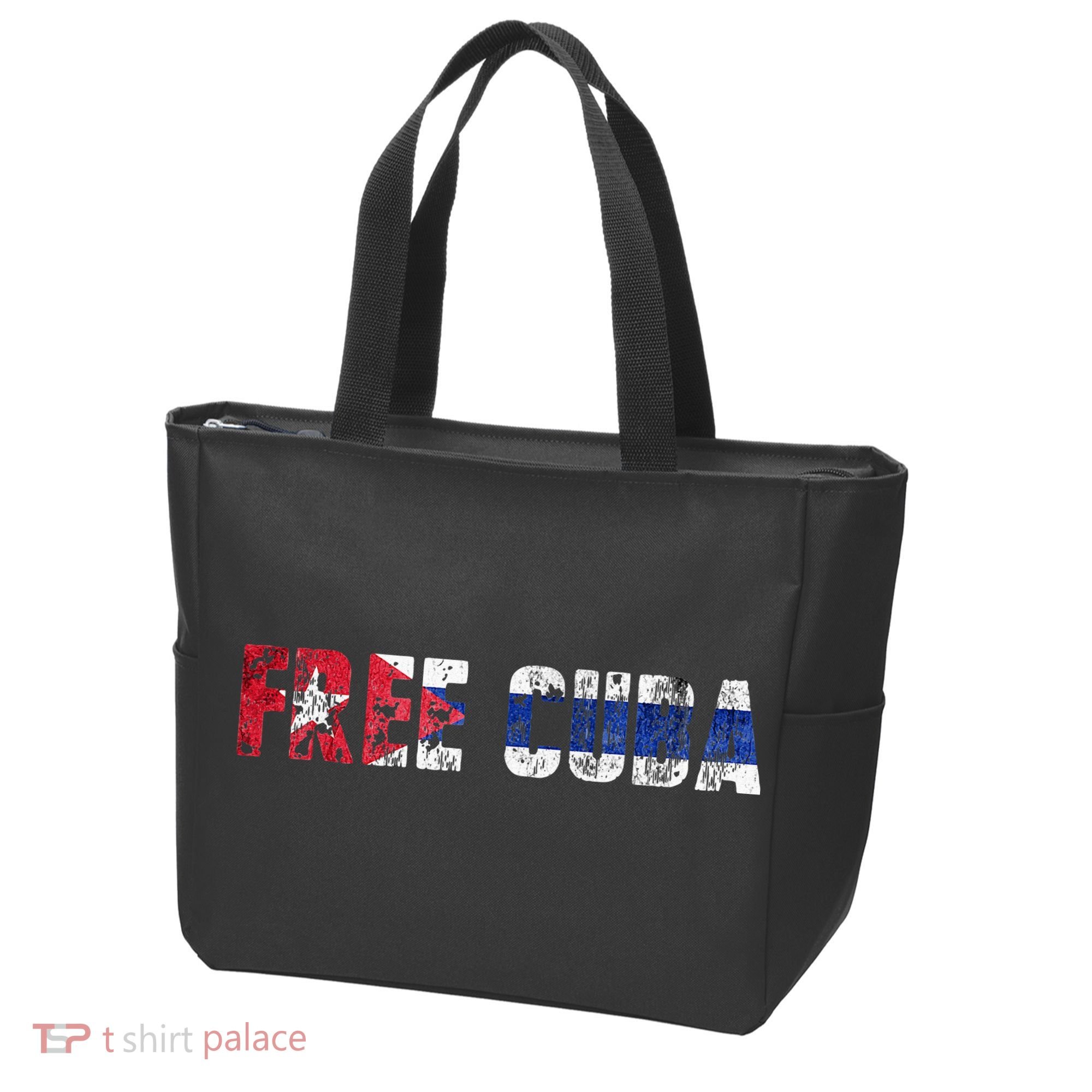 Free Cuba Sos Cuba Patriotic Cuban First Tote Bag