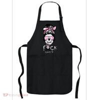 FCK Cancer Skeleton Skull Pink Apron thumb 0