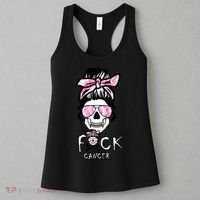 FCK Cancer Skeleton Skull Pink Women's Tank Top thumb 3