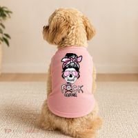 FCK Cancer Skeleton Skull Pink Doggie Tank thumb 2