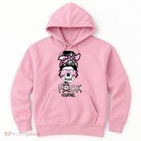 FCK Cancer Skeleton Skull Pink Hoodie thumb 0