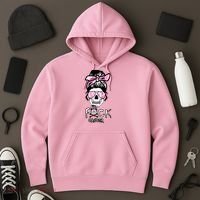 FCK Cancer Skeleton Skull Pink Hoodie thumb 3
