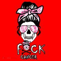 FCK Cancer Skeleton Skull Pink Santa Hat thumb 1