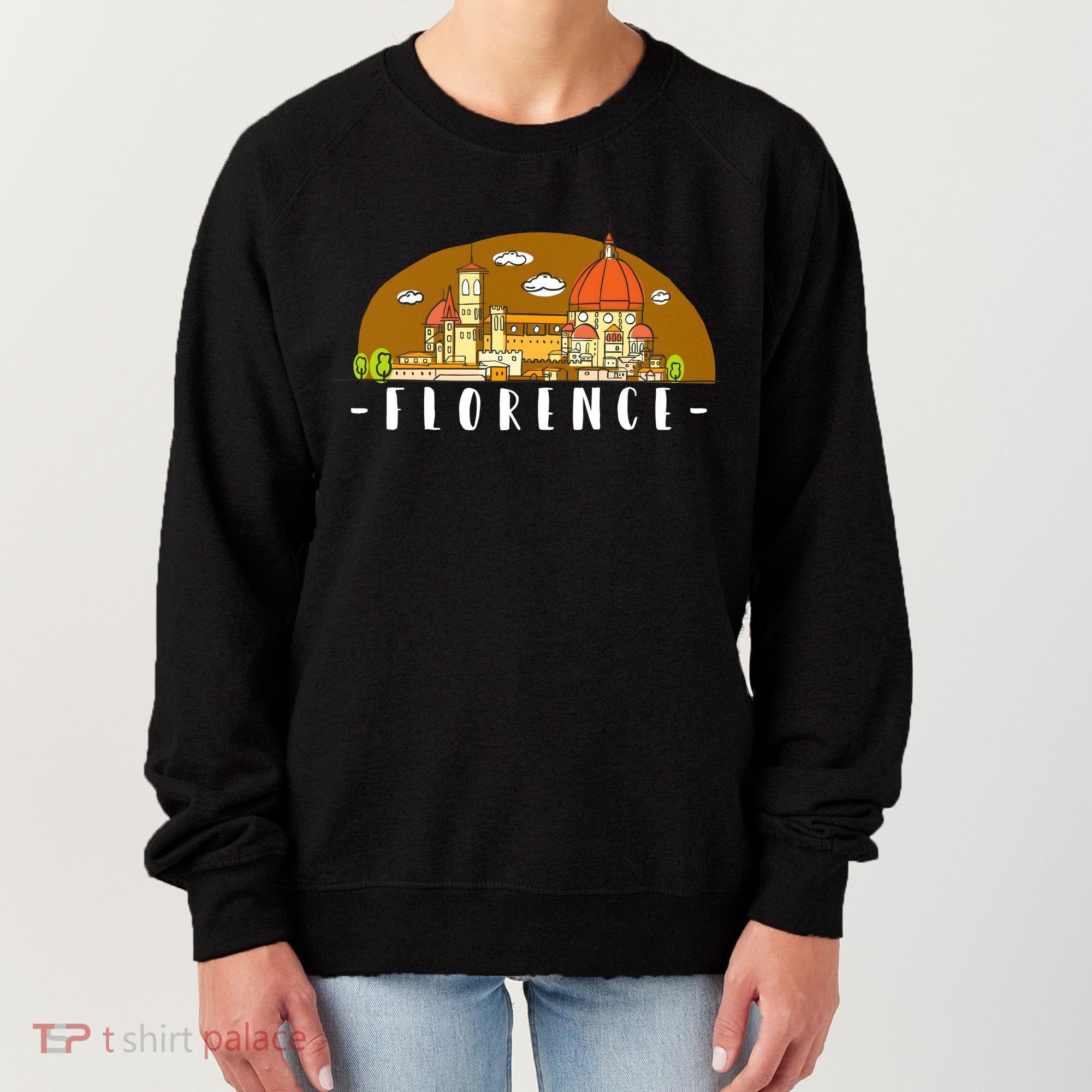 Florence Cartoon Style Illustration Women's Sweatshirt