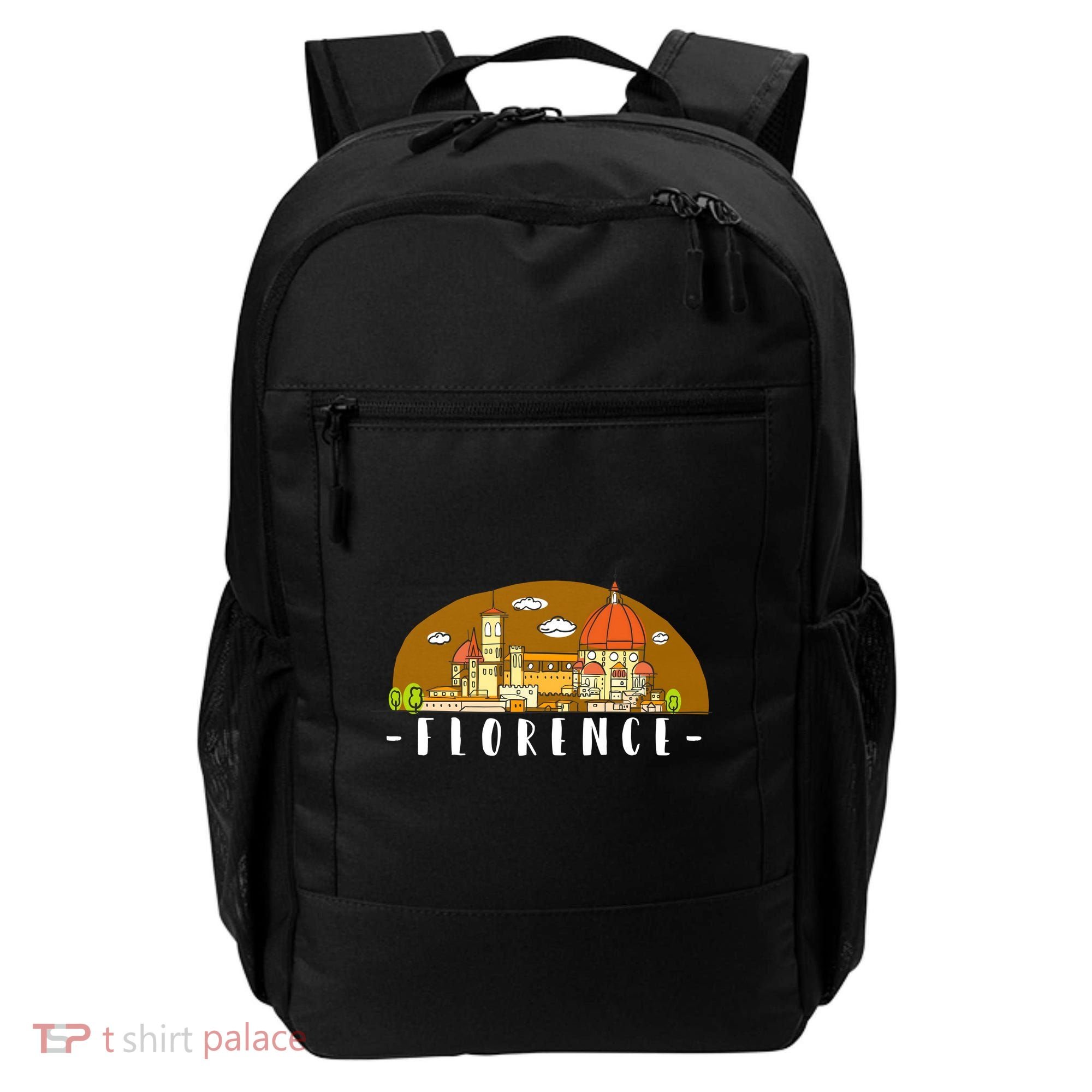 Florence Cartoon Style Illustration Backpack