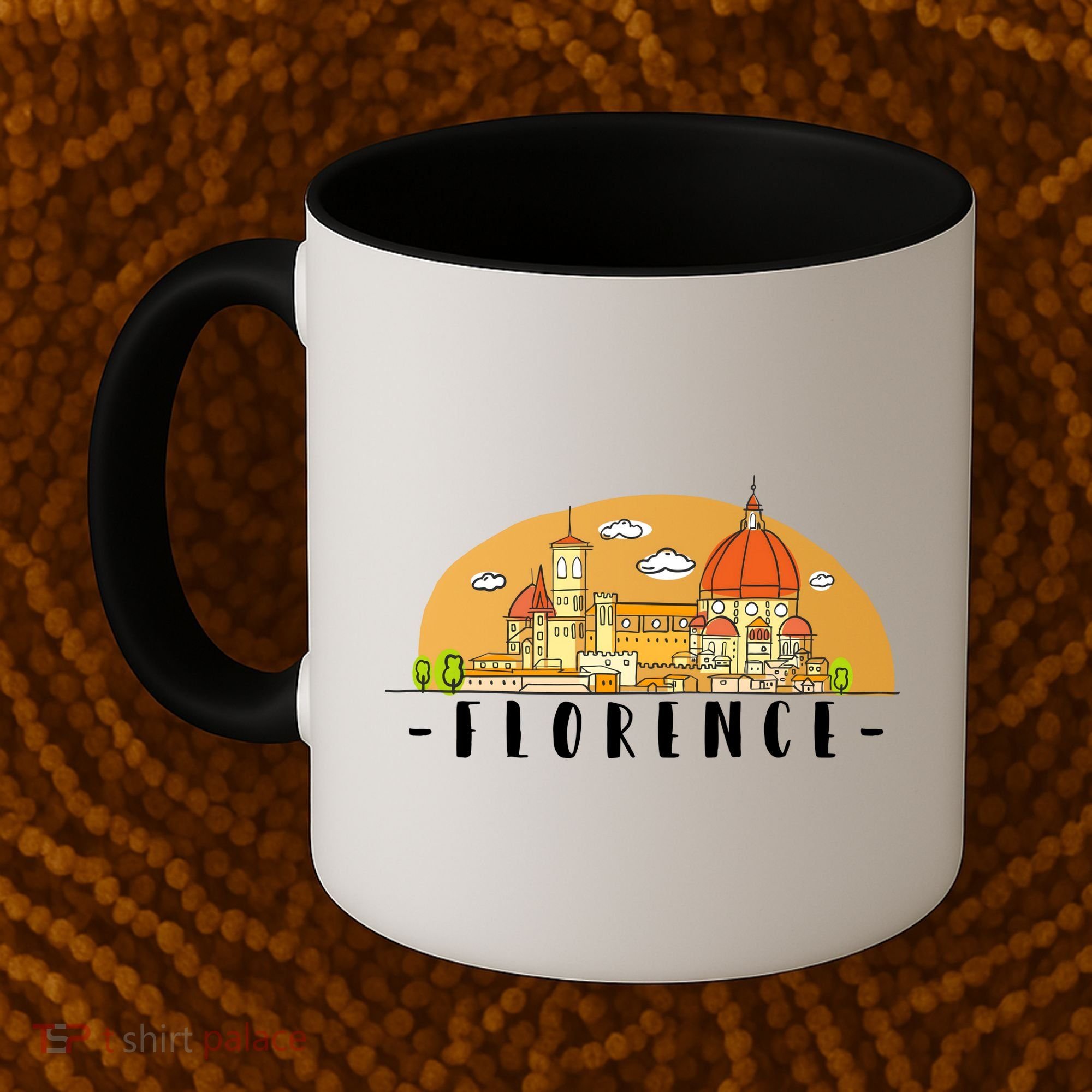 Florence Cartoon Style Illustration Coffee Mug