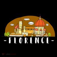 Florence Cartoon Style Illustration Ornament thumb 1
