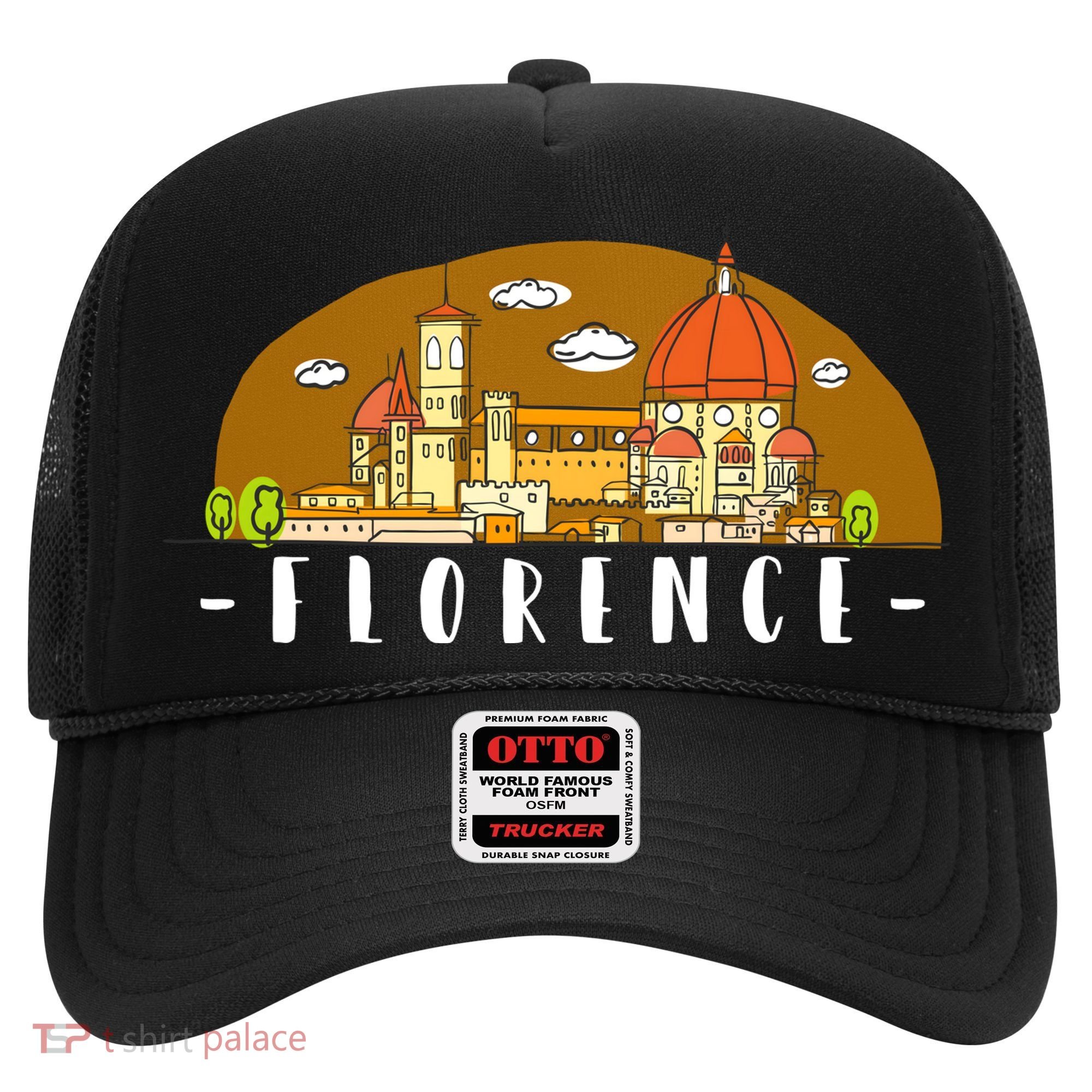 Florence Cartoon Style Illustration Hat