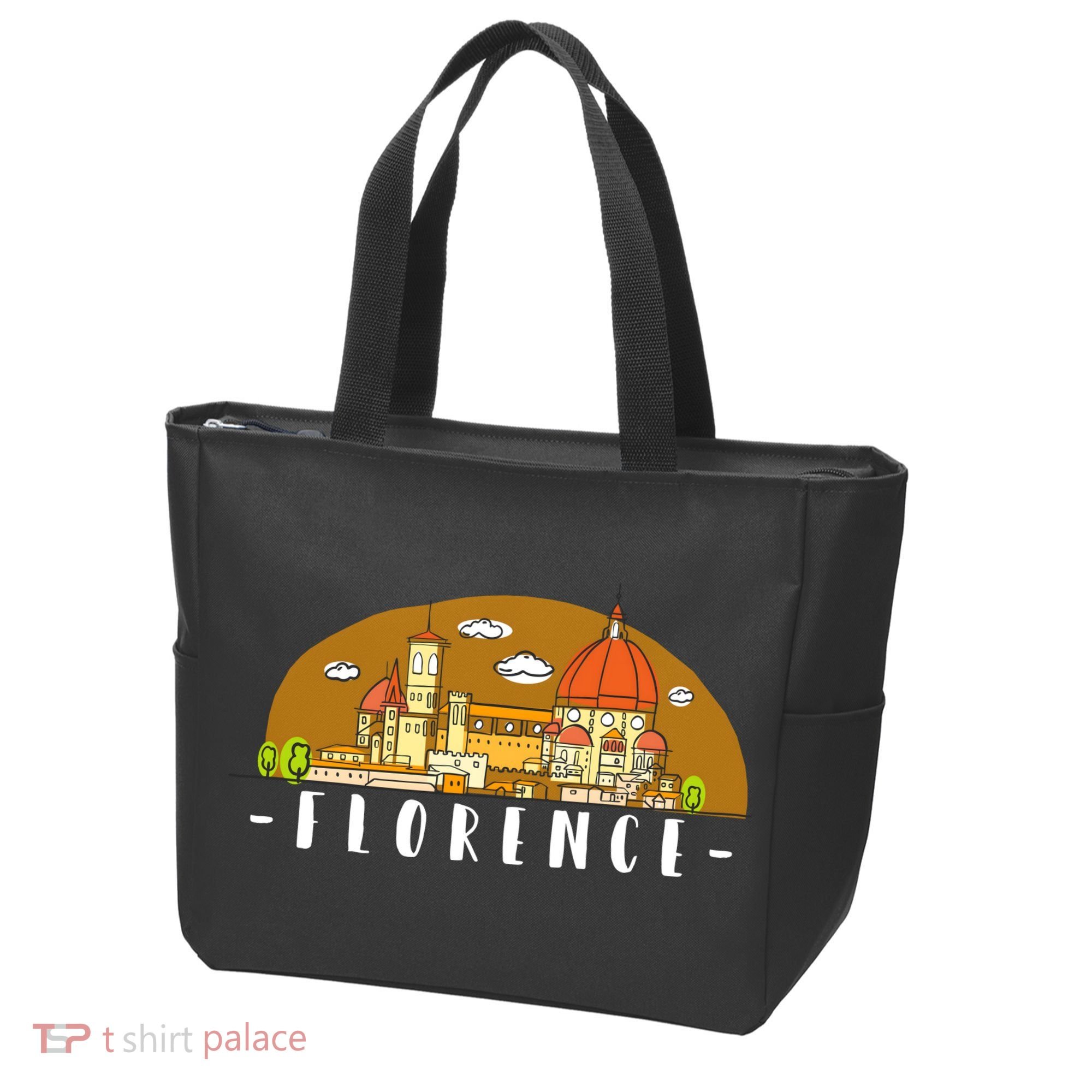 Florence Cartoon Style Illustration Tote Bag