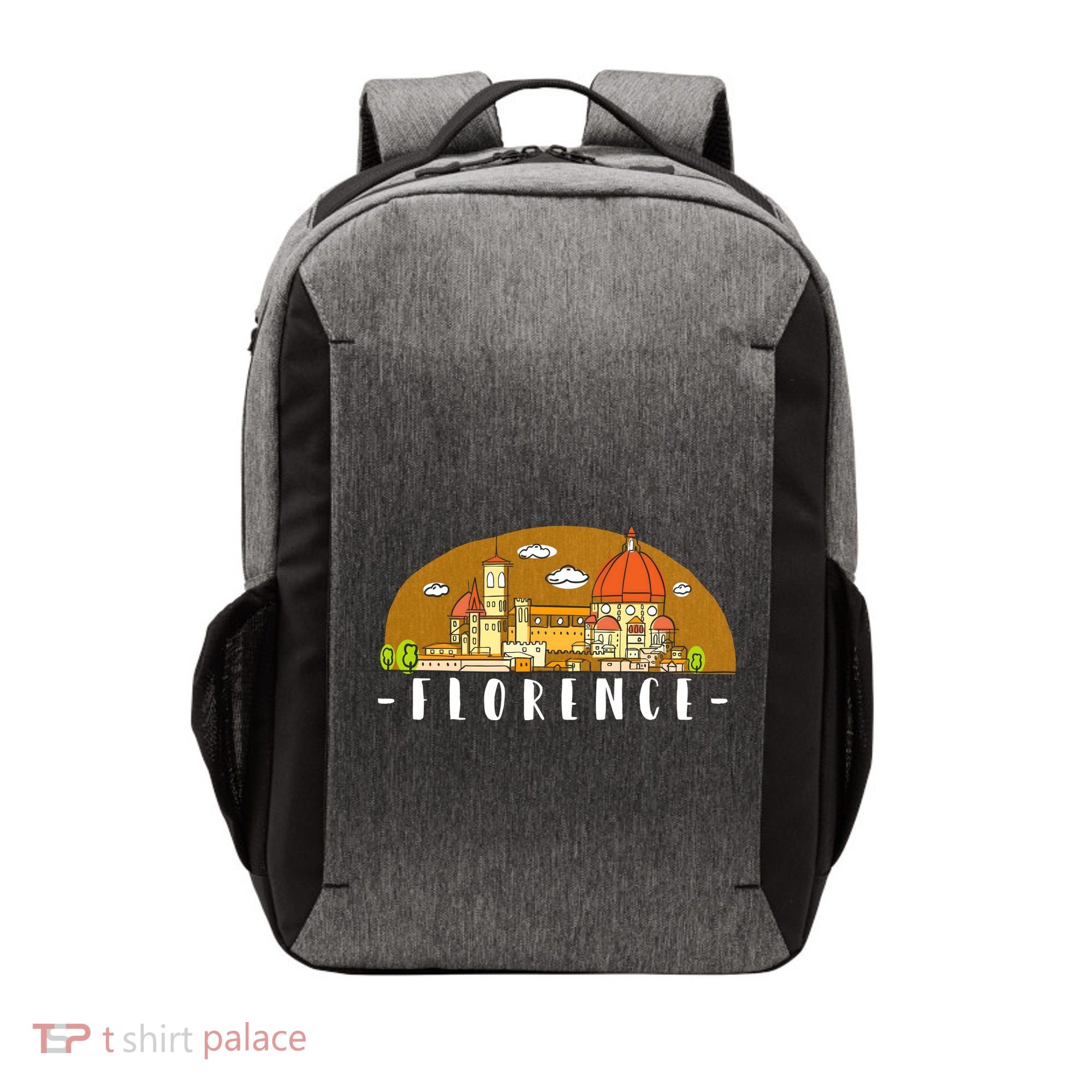 Florence Cartoon Style Illustration Vector Backpack