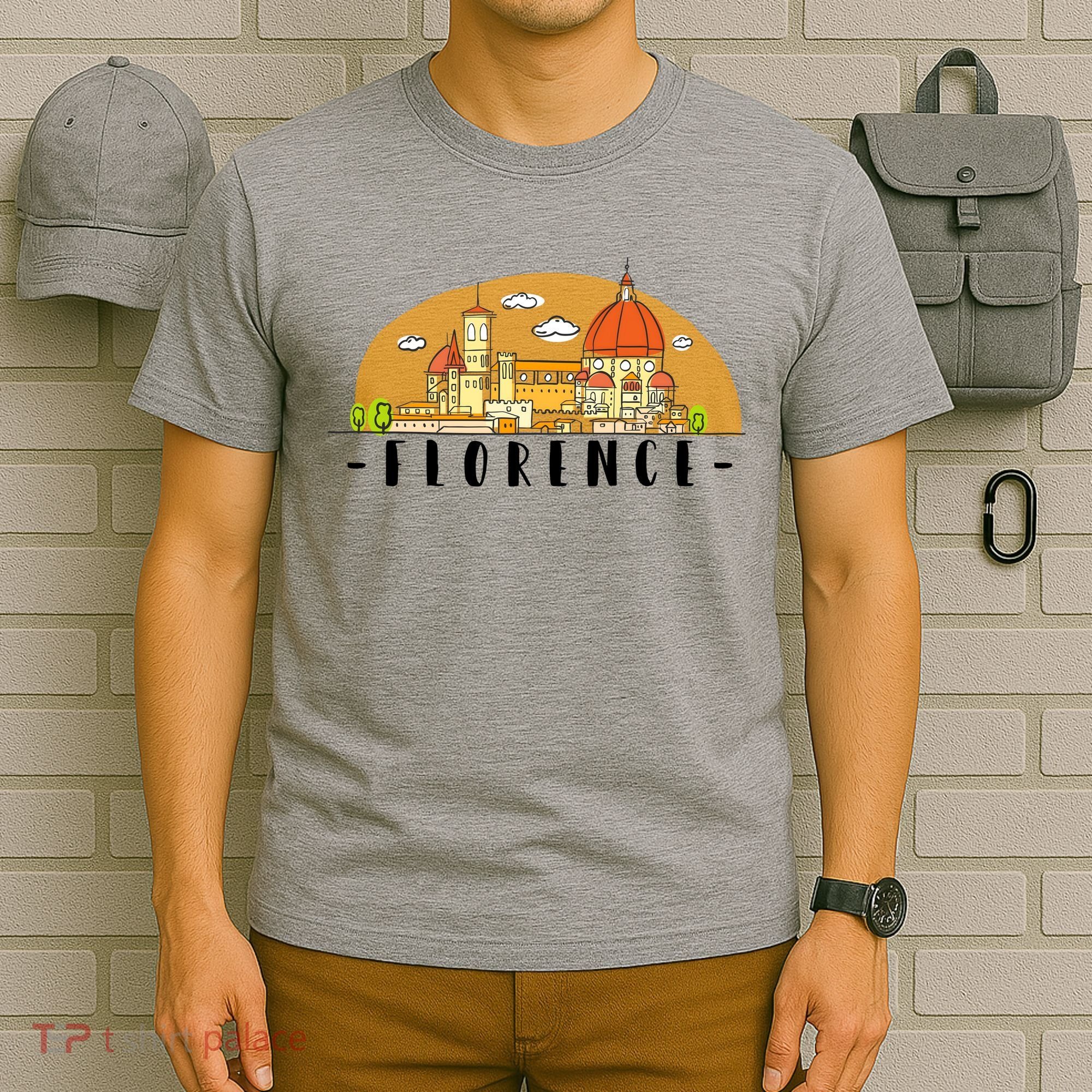 Florence Cartoon Style Illustration T-Shirt