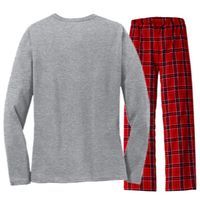 Florence Cartoon Style Illustration Women's Long Sleeve Flannel Pajama Set  thumb 1