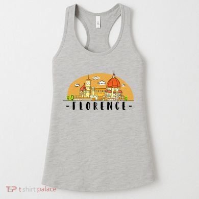 Florence Cartoon Style Illustration Women's Tank Top