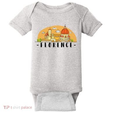 Florence Cartoon Style Illustration Baby Bodysuit
