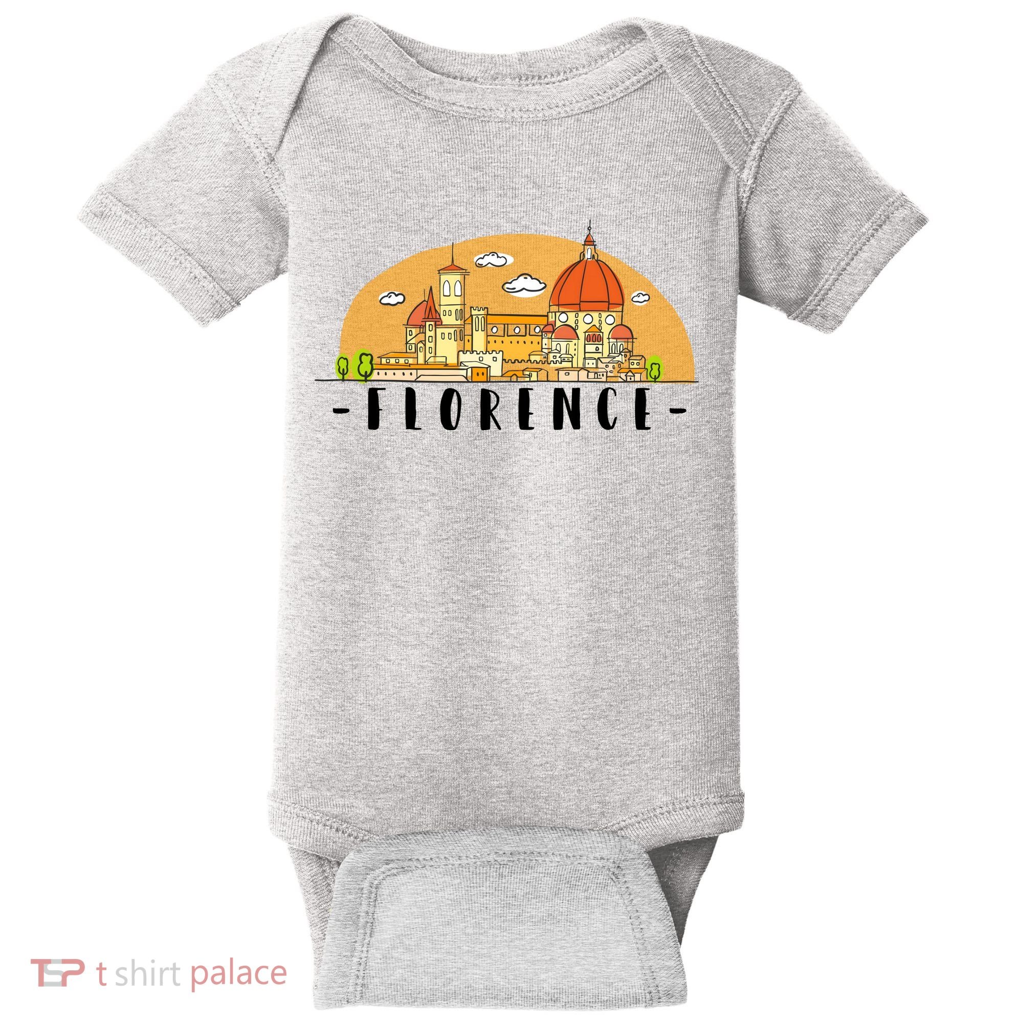 Florence Cartoon Style Illustration Baby Bodysuit