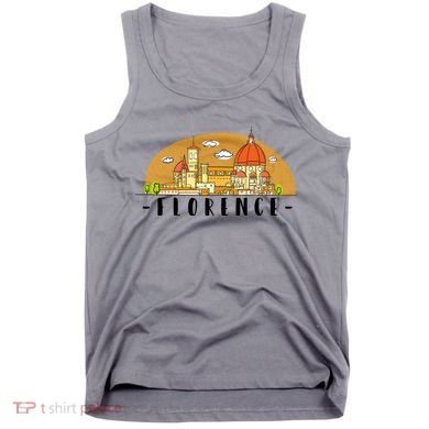 Florence Cartoon Style Illustration Tank Top