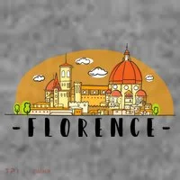 Florence Cartoon Style Illustration Toddler T-Shirt thumb 4