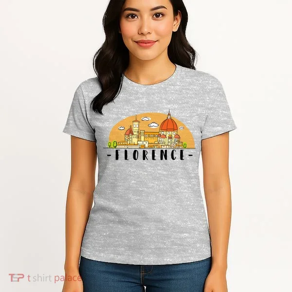 Florence Cartoon Style Illustration Women's T-Shirt