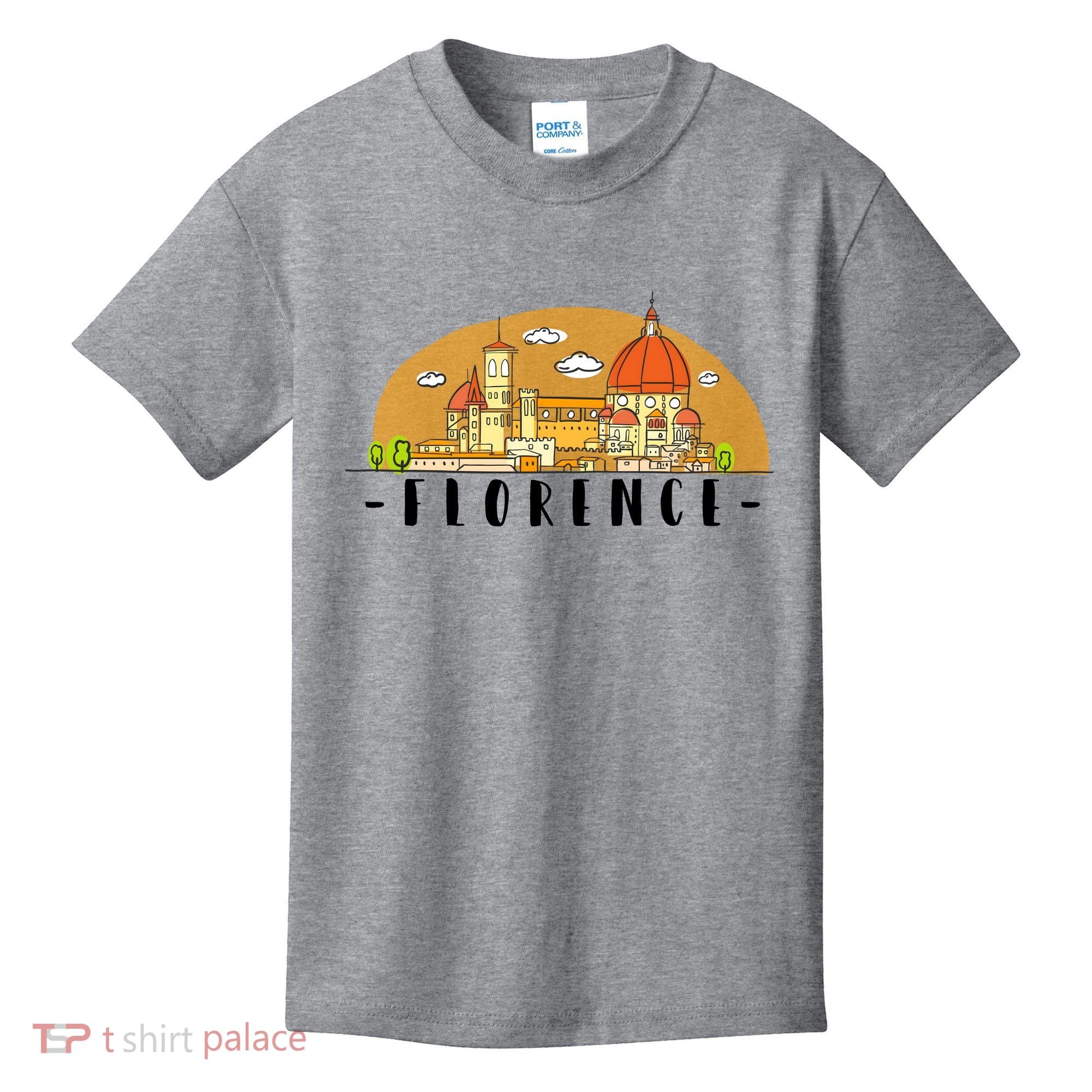 Florence Cartoon Style Illustration Kids T-Shirt