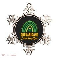 Funny Cute Shenanigans Coordinator Lucky Green Rainbow Pot Of Gold Ornament thumb 0