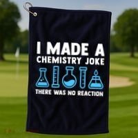 Funny Chemistry Science Teacher Chemist Gift Golf Towel thumb 1