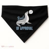 Funny Cute Seal Of Approval USA-Made Doggie Bandana thumb 0