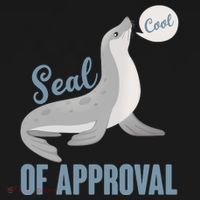 Funny Cute Seal Of Approval USA-Made Doggie Bandana thumb 2