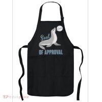 Funny Cute Seal Of Approval Apron thumb 0