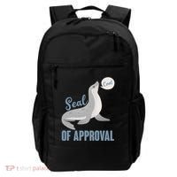 Funny Cute Seal Of Approval Backpack thumb 0