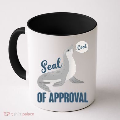 Funny Cute Seal Of Approval Coffee Mug