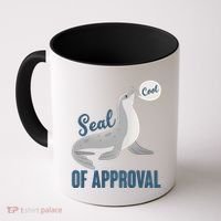 Funny Cute Seal Of Approval Coffee Mug thumb 0