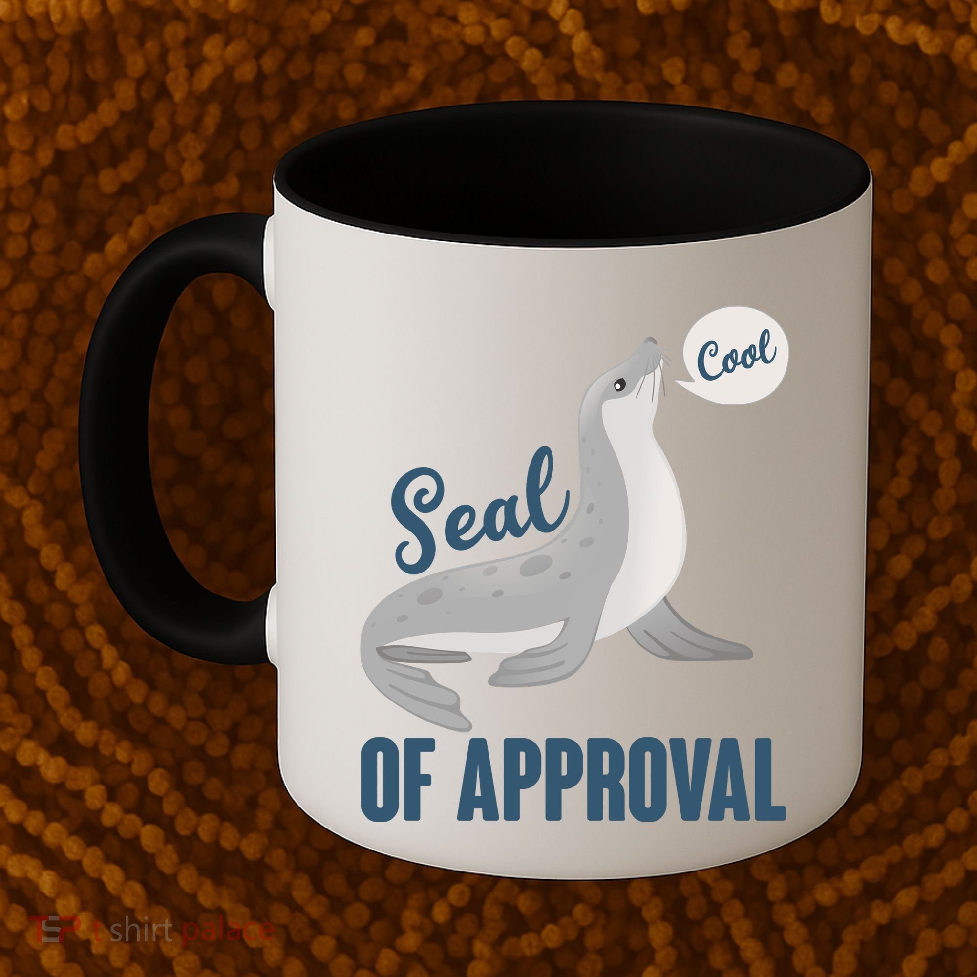 Funny Cute Seal Of Approval Coffee Mug