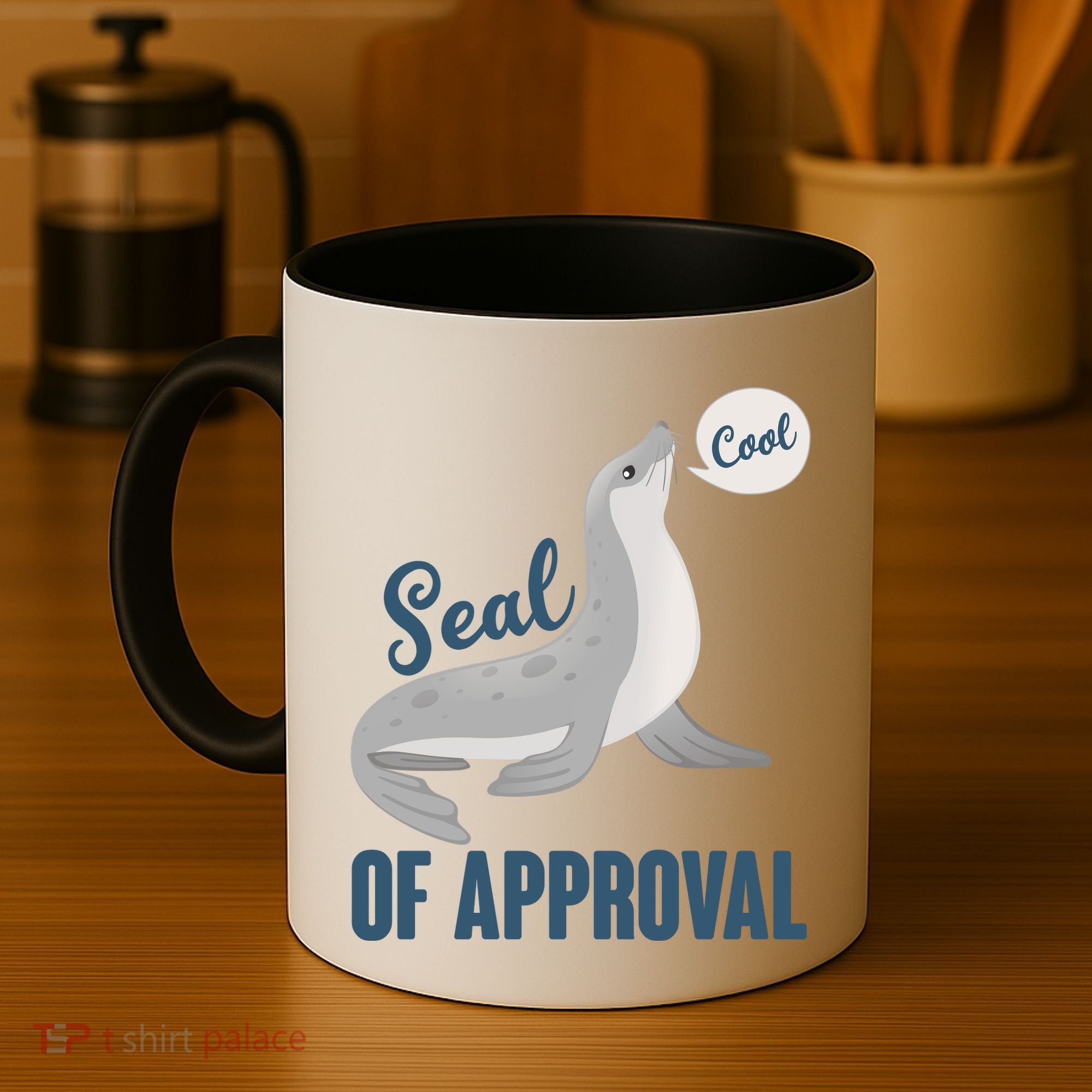 Funny Cute Seal Of Approval Coffee Mug