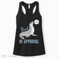 Funny Cute Seal Of Approval Women's Tank Top thumb 0