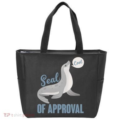 Funny Cute Seal Of Approval Tote Bag