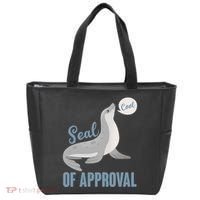 Funny Cute Seal Of Approval Tote Bag thumb 0