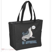 Funny Cute Seal Of Approval Tote Bag thumb 2