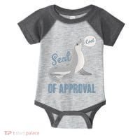 Funny Cute Seal Of Approval Infant Baby Jersey Bodysuit thumb 0