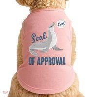 Funny Cute Seal Of Approval Doggie Tank thumb 0