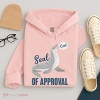 Funny Cute Seal Of Approval Hoodie thumb 4