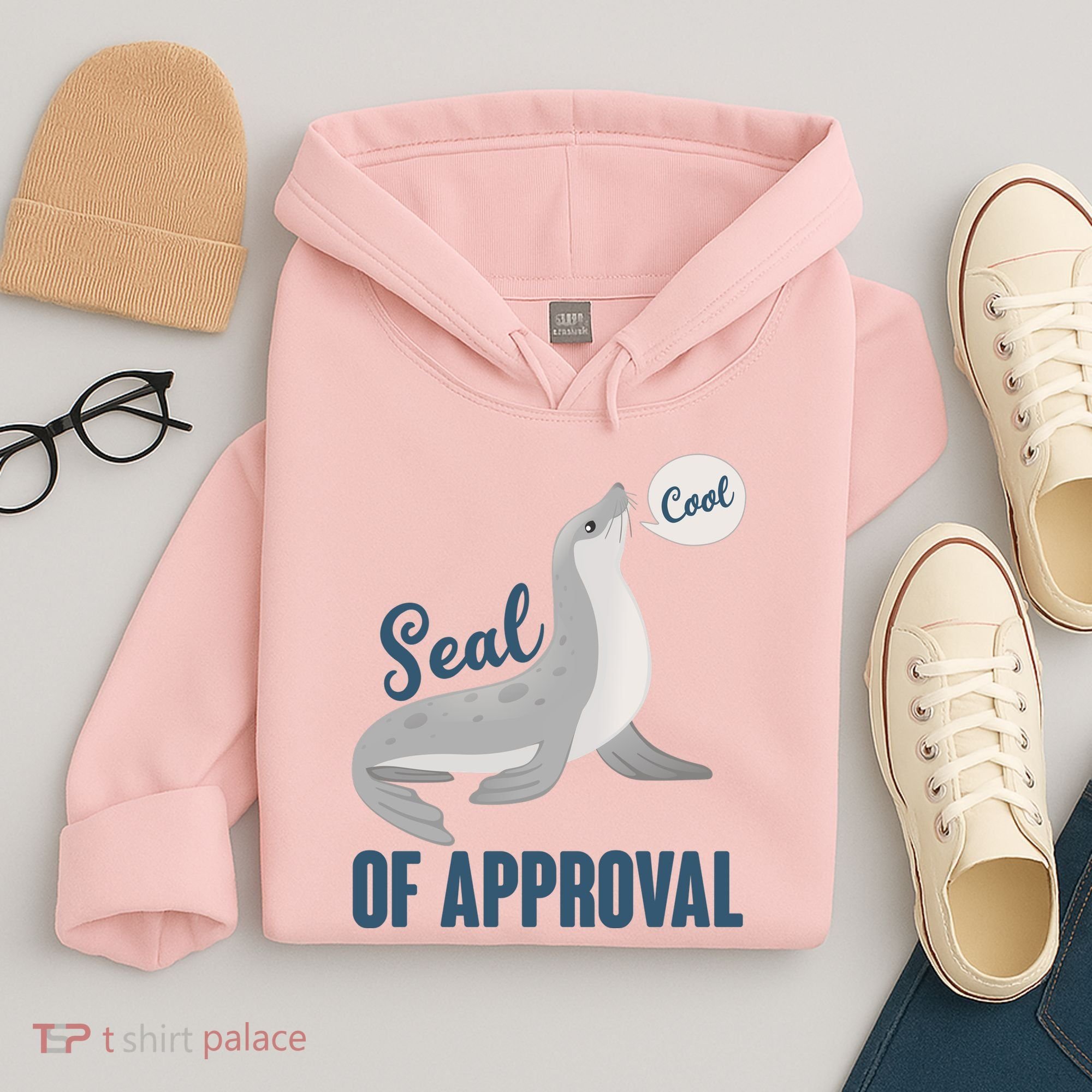 Funny Cute Seal Of Approval Hoodie