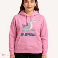 Funny Cute Seal Of Approval Hoodie thumb 5