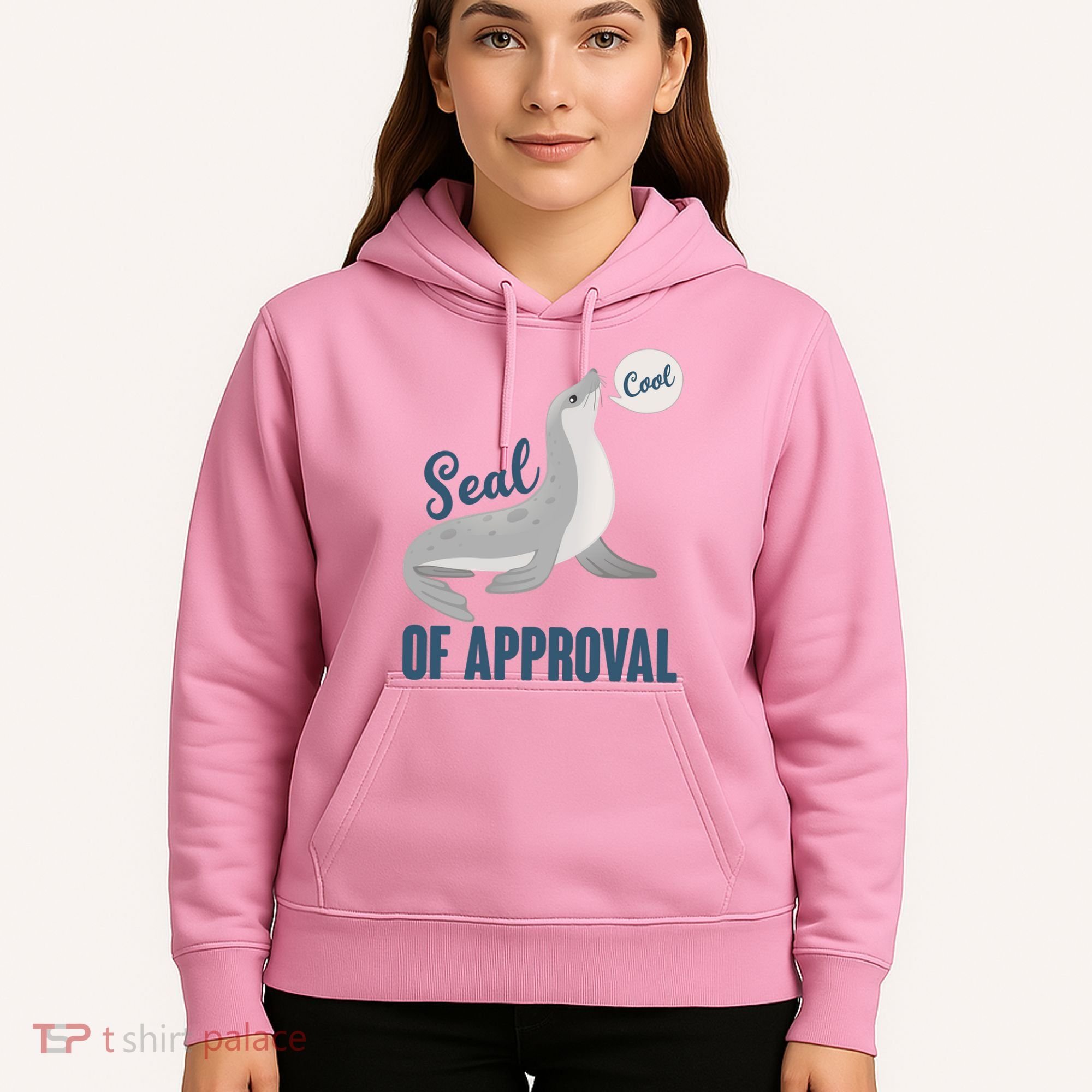 Funny Cute Seal Of Approval Hoodie