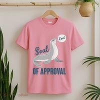 Funny Cute Seal Of Approval T-Shirt thumb 2