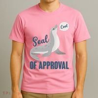 Funny Cute Seal Of Approval T-Shirt thumb 3