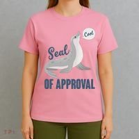 Funny Cute Seal Of Approval T-Shirt thumb 4