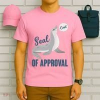 Funny Cute Seal Of Approval T-Shirt thumb 6
