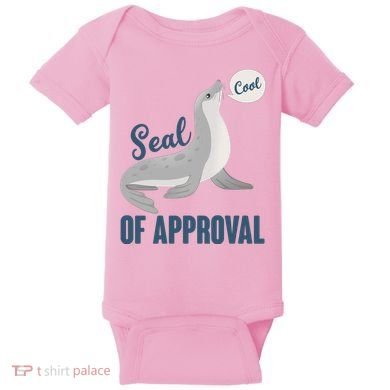 Funny Cute Seal Of Approval Baby Bodysuit